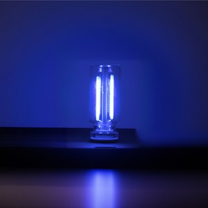 오토크루 차량 LED 유리관 로멘틱 USB 무드등 AC-L10, 블루, 1개