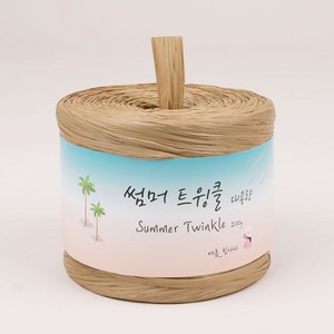 니트러브 썸머 트윙클 대용량 뜨개실 200g, 116 골드베이지, 1개