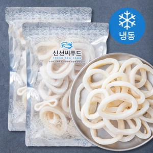 신선씨푸드 오징어링 (냉동), 400g, 2개