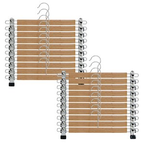 네이쳐리빙 원목 베이직 치마바지 집게걸이, 혼합색상, 20개