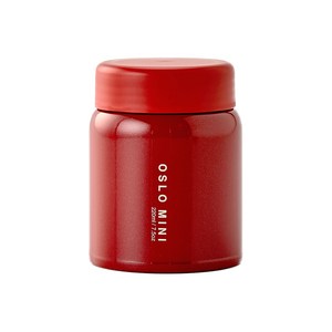 오슬로 미니 푸드자 죽통, 레드, 220ml, 1개