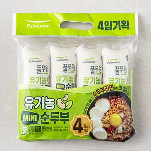 풀무원 유기농 미니 순두부 4개입, 800g, 1개