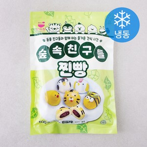 세미원 숲속친구들 찐빵 20개입 (냉동), 500g, 1개