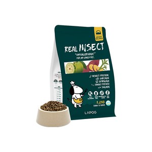 라포그 강아지 인섹트 프로틴 기능성 사료, 다이어트+장건강, 1.2kg, 1개