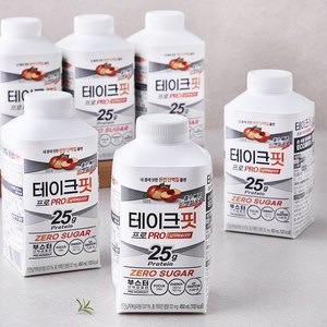 남양유업 테이크핏 프로 납작복숭아맛, 450ml, 6개