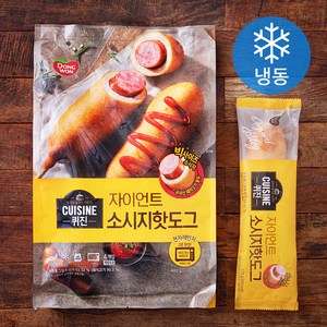 퀴진 동원 자이언트 소시지 핫도그 (냉동), 440g, 1개