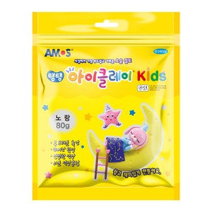 아모스 탱탱 아이클레이 KIDS, 노랑, 80g, 1개