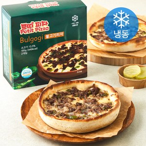 쁘띠 불고기 피자 2개입 (냉동), 370g, 1개