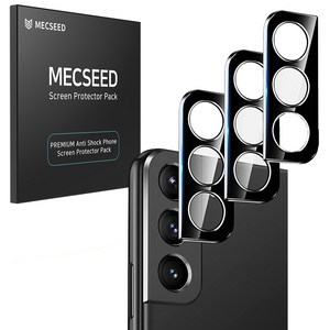 MECSEED 3CX 프리미엄 빛번짐방지 풀커버 강화유리 휴대폰 카메라 렌즈 보호필름 3p 세트, 1세트