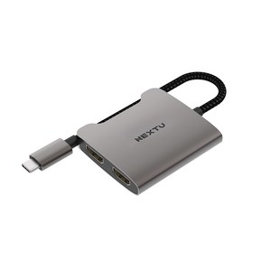 넥스트유 USB-C tO 듀얼 HDMI 멀티 디스플레이, NEXT-2271TCH-4K