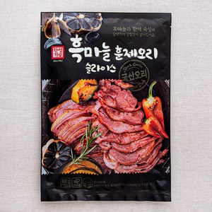 한성기업 흑마늘 훈제오리 슬라이스, 400g, 1개