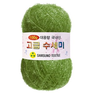 yarna 대용량 고급 수세미 100g, 161 그린카키, 1개