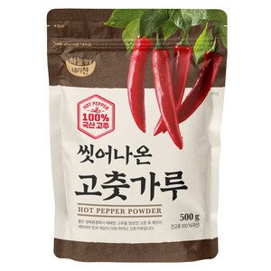 하늘정성내리찬 씻어나온 고춧가루, 500g, 1개