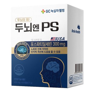 GC녹십자웰빙 두뇌엔 PS 영양제, 60정, 1개