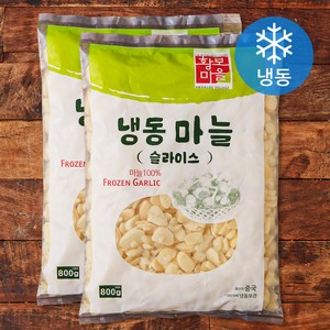 황보마을 슬라이스 마늘 (냉동), 2개, 800g