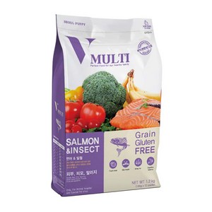 서울퍼피 강아지 V MULTI 연어 반건조사료, 피부/피모+알러지, 1.2kg, 1개