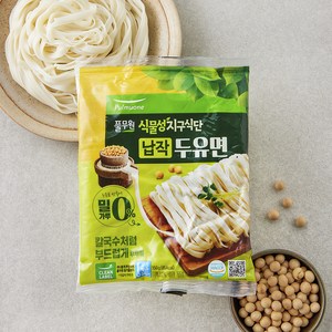 풀무원 식물성 지구식단 납작 두유면, 150g, 1개