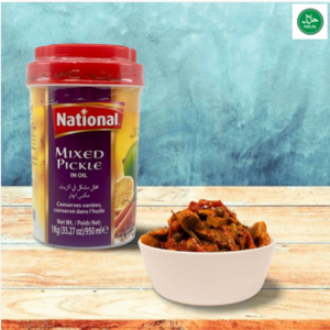 National Mix Pickle In Oil. 오일의 내셔널 믹스 피클, 1개, 1kg