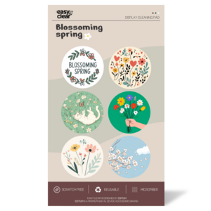 [이지클리어] 휴대폰 극세사 액정클리너 6개입, 1개, Blossoming sping