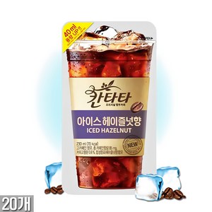 칸타타 아이스 헤이즐넛향 파우치, 230ml, 20개