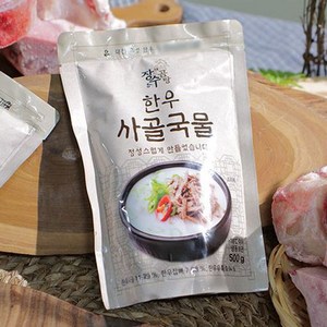 사그담 장수진곰탕 진한 한우 사골 곰탕 500G X 10팩, 10개