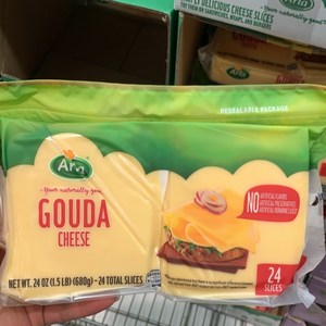 ARLA 알라 고다 슬라이스 치즈 680g 아이스팩 포장, 1개