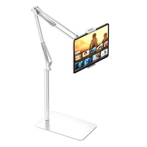 신지모루 자바라 스탠드 휴대폰 태블릿 거치대 140cm, 화이트, 1개, S600100008