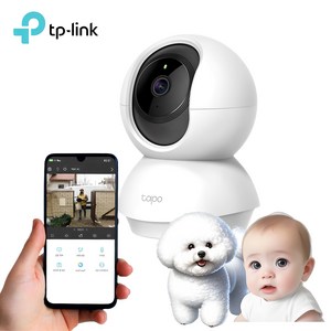 티피링크 1080P FHD 360도 비전 WIFI 실내 감시카메라, 360도 비전 카메라 Tapo C200, 1개