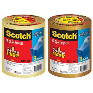 3M 스카치포장용테이프 3625V 2+1, 갈색, 3개