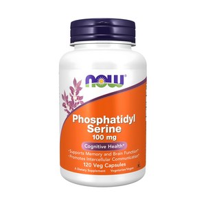 나우푸드 포스파티딜 세린 100mg 베지 캡슐 비건, 120정, 1개