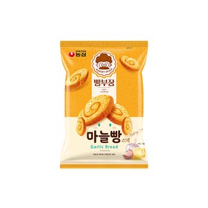 농심 빵부장 마늘빵, 5개, 55g