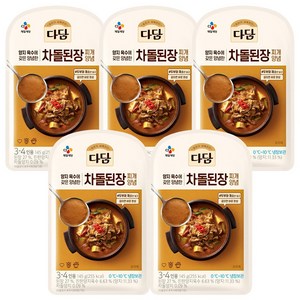 다담 차돌된장찌개양념, 145g, 5개