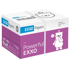 엑소 큐트베어 A3 복사용지(A3용지) 80g 2500매 1BOX, 상세 설명 참조