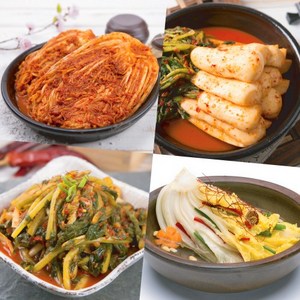 태백하늘 3종세트 2)포기1kg+총각1kg+백김치1kg, 1세트