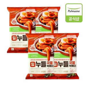 풀무원 말랑말랑 밀누들 떡볶이 423g, 4개