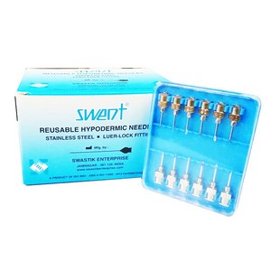 [SWENT] 철 주사침 10/11G(굵기) x 1/1.5인치 (12개입) - 철침 메탈 스텐니들, 11G x 1.5인치, 1개