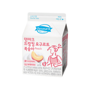 덴마크 드링킹요구르트 복숭아 275mL냉장무배, 12개, 275ml