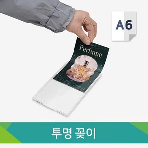 사인닥터 가성비 벽부착형 투명 아크릴 꽂이 A6, 투명 꽂이, 1개