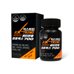 익스트림 비타민B 컴플렉스 700mg X 60정 (2개월분), 2개