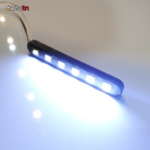 MOXI 오토바이 자동차 12v 5050 6구 싸이키 파박이 스트로브 LED, 흰색, 1개