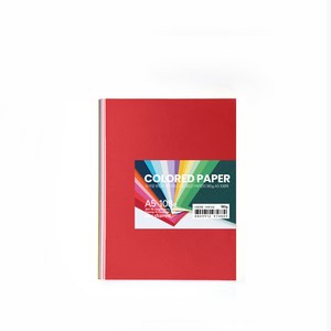 sta staed 두꺼운 18컬러 색지(18 COLORED Thick PAPER), 180g A5 108매