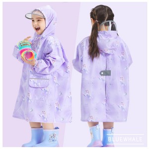 [블루고래] 최신상 겨울왕국 엘사 스파이더맨 패턴 레인코트 지퍼형 우비 초등학생 아동 키즈 유아동우의 단품 (파우치 증정)