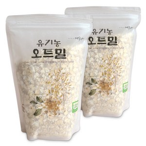 먹놀잼 국산 유기농 오트밀, 450g, 2개