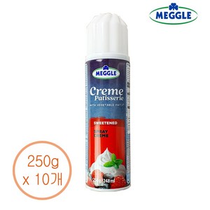 메글레 ceme 스프레이 식물성 휘핑크림, 10개, 250g