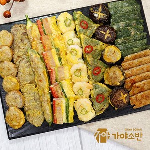 가야소반 엄마손맛 모듬전 3종세트 동태전(200g) 국산동그랑땡(200g) 오색꼬지전(200g)