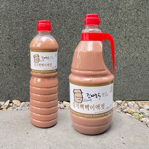 3년숙성 김명수젓갈 수산식품명인 갈치뻑뻑이액젓 멸치액젓, 1.8L, 1개