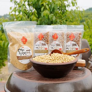 (감로이슬농원) 100% 국산콩 생청국장(1kg) 250g x 4개