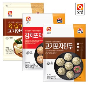 [퀴클리몰] 사조오양 포자만두(고기4개+김치4개+육즙2개), 180g, 10개