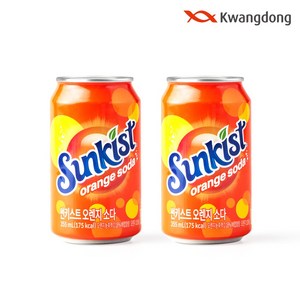 [광동직영] 광동 썬키스트 오렌지소다 /소비기한 확인, 24개입, 355ml