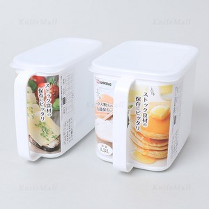 일본 나카야 화이트 슬림 밀폐용기, 1300ml, 1개, 1개입